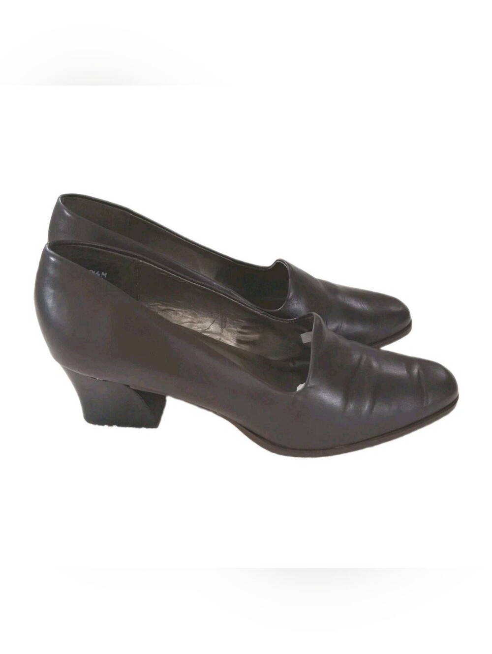 VTG 90s Hillard & Hanson Century Brown Leather Pumps 9.5M